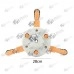 Cap cu fir motocoasa Manual - 3 cutite plastic + 3 cutite metal + fire
